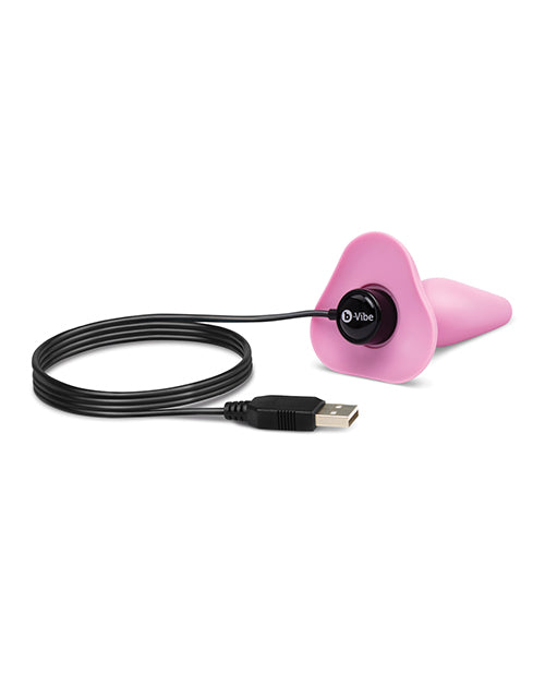 b-Vibe Beginner's Vibrating Tapered Butt Plug - Pink by b-vibe