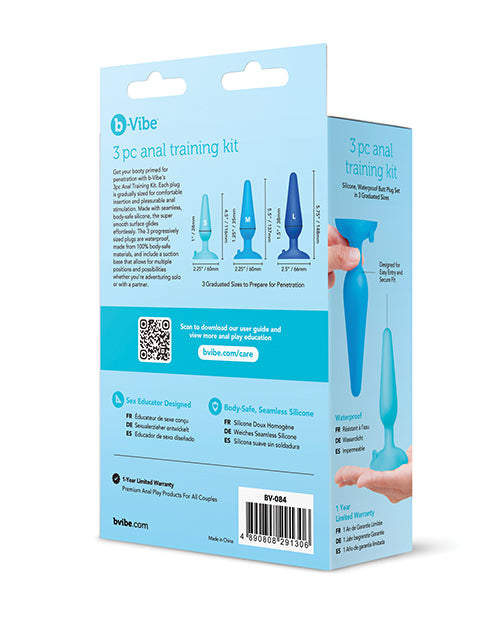 b-Vibe Anal Training Kit - 3 pc Set by b-vibe