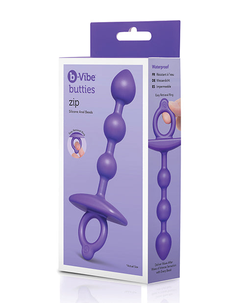 b-Vibe Zip Silicone Anal Beads by b-vibe