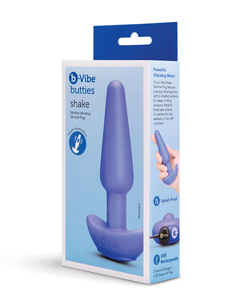 Shake Slimline Vibrating Silicone Plug by b-vibe