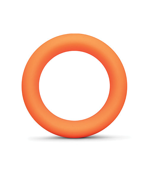 b-Vibe Snug Ring 40 mm Soft Stretch Silicone Cock Ring — Orange