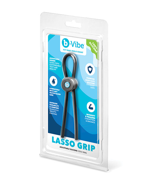 b-Vibe Lasso Grip Fully Adjustable Silicone Cock Ring by b-vibe