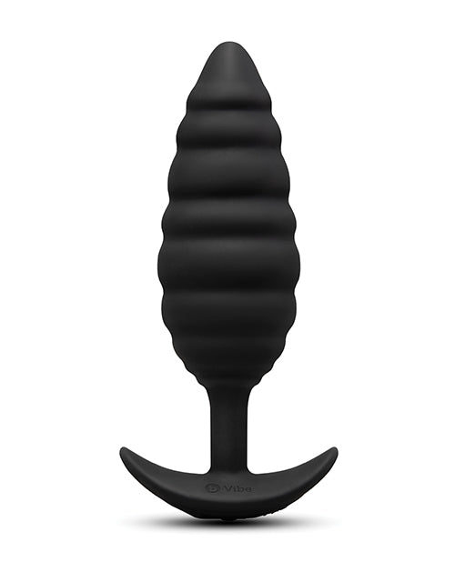 b-Vibe Twist Texture Plug - Black by b-vibe