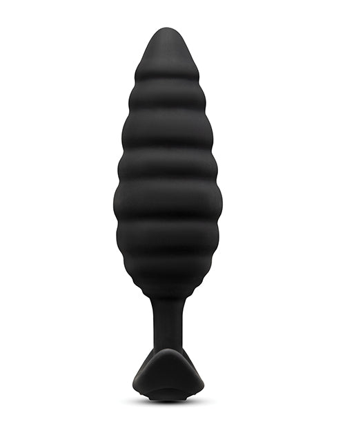 b-Vibe Twist Texture Plug - Black by b-vibe