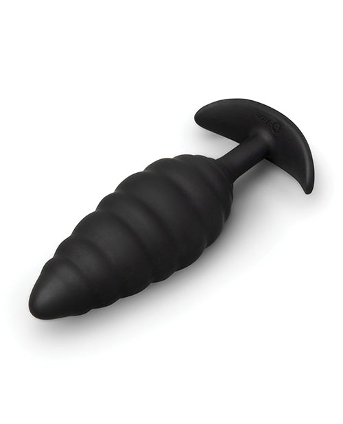 b-Vibe Twist Texture Plug - Black by b-vibe