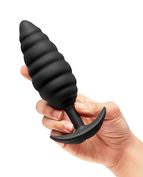 b-Vibe Twist Texture Plug - Black by b-vibe