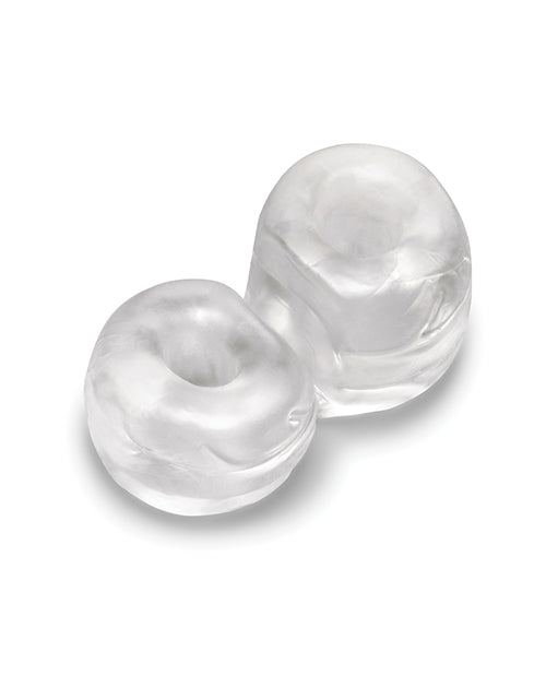 b-Vibe Stretch-Tech Double Barrel Flexible Secure Fit Cock Ring by b-vibe