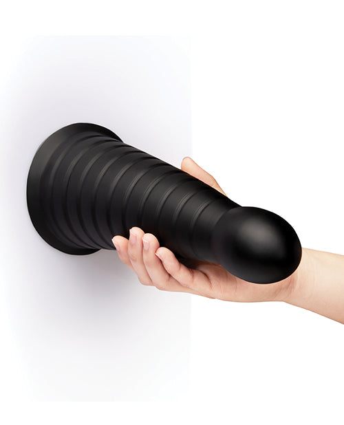 b-Vibe Cone 10 Inch Tapered & Ribbed XXL Dildo with Suction Cup by b-vibe