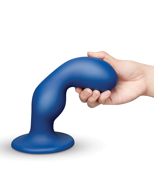 b-vibe Milk 8.5 Inch Curved XXL Anal Trainer — Tapered Tip & Suction Cup