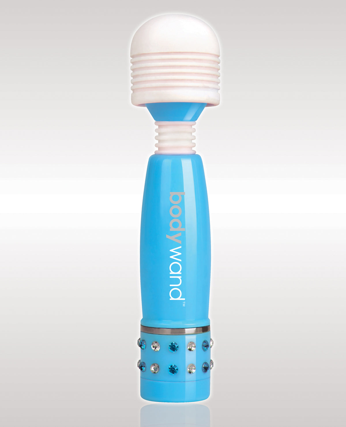 Bodywand XGen Mini Wand Vibrator — Aqua, 4-inch