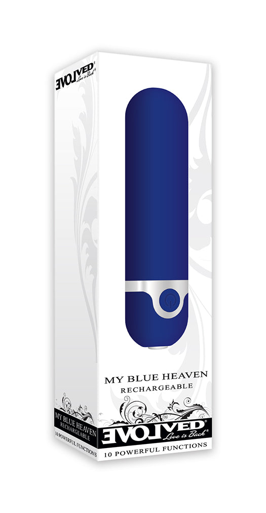 Evolved Novelties My Blue Heaven Rechargeable Bullet Vibrator (Blue) - EN-RS-3152-2