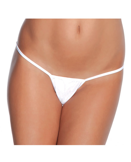 Low Rise Lycra G-String White O/S by Coquette