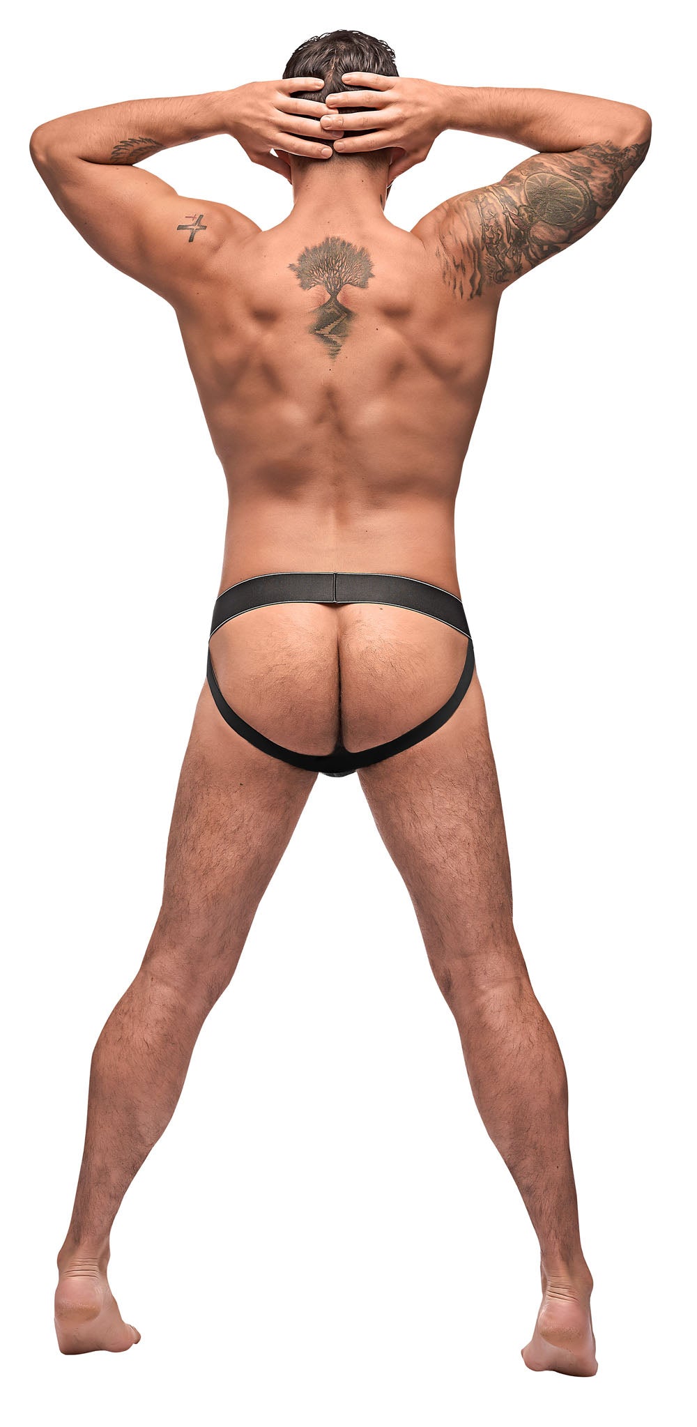 Black Ice Lace Up Jock - S/m by Male Power