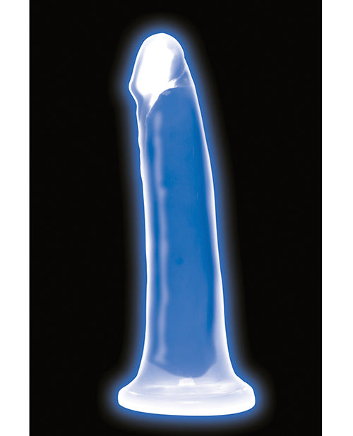 Curve Toys Lollicock 7" Glow In The Dark Silicone Dildo - Blue by Lollicock