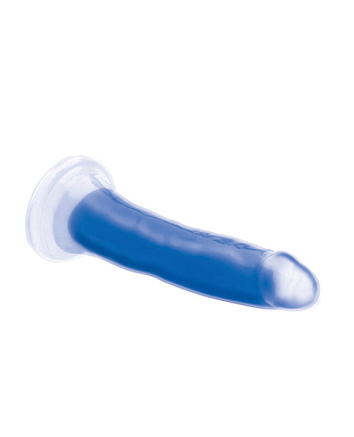 Curve Toys Lollicock 7" Glow In The Dark Silicone Dildo - Blue by Lollicock