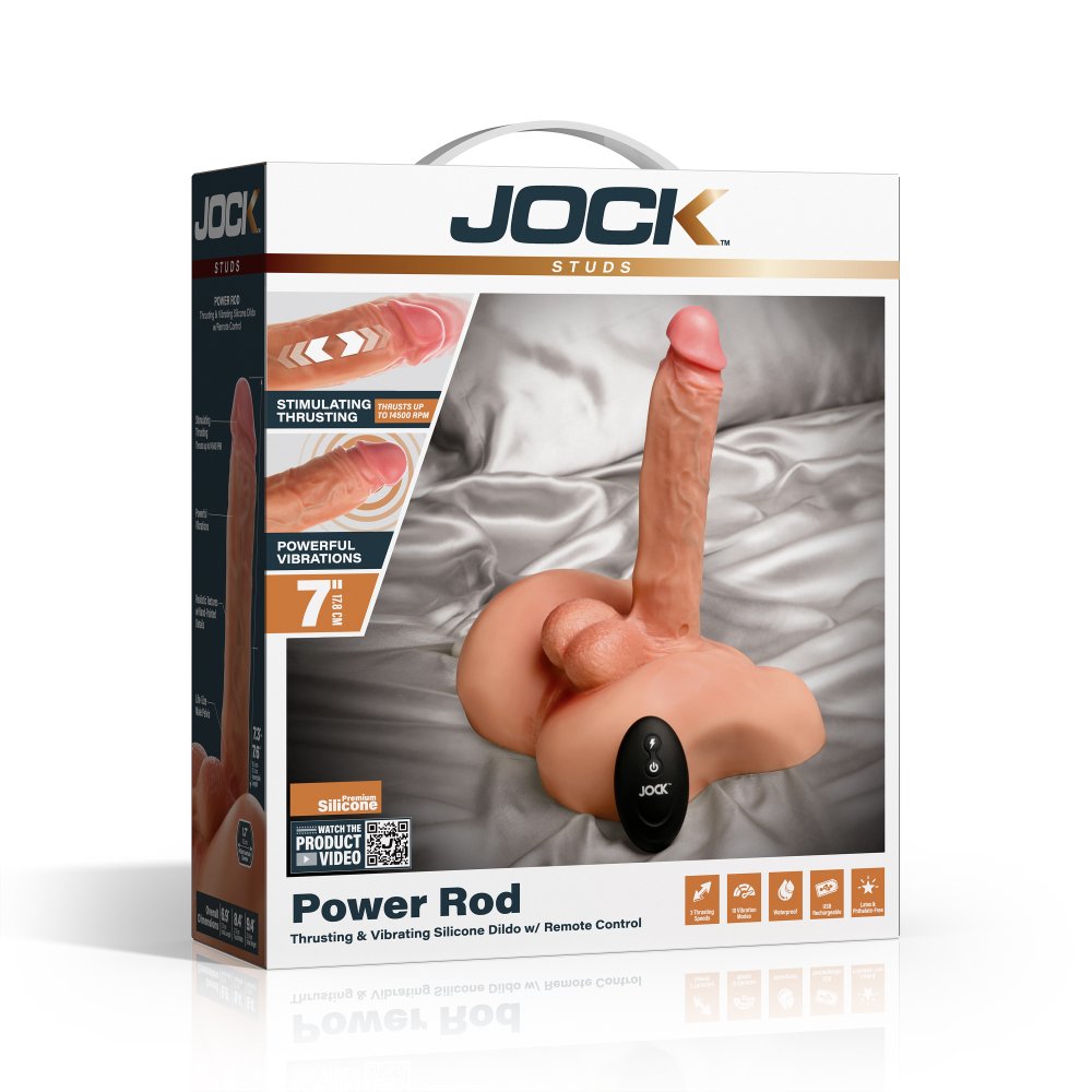 Power Rod Thrusting and Vibrating Dildo w/ Remote Control - image 6