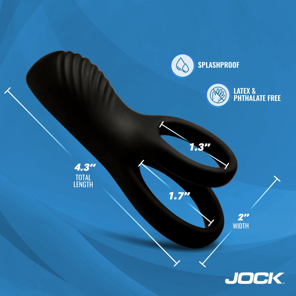 Hard-On Vibrating Silicone C-Ring w/ Clit Stim - image 4