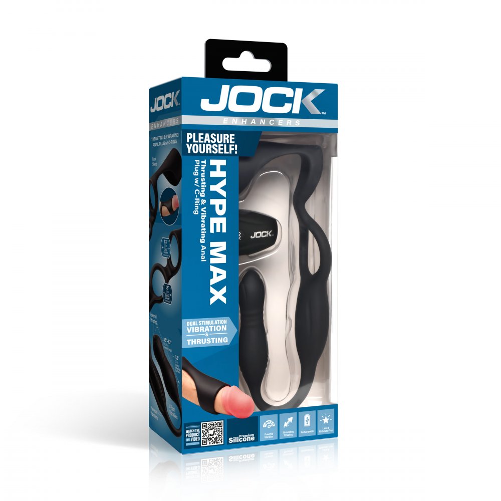 Hype Max Thrusting & Vibrating Anal Plug w/C-Ring - image 7