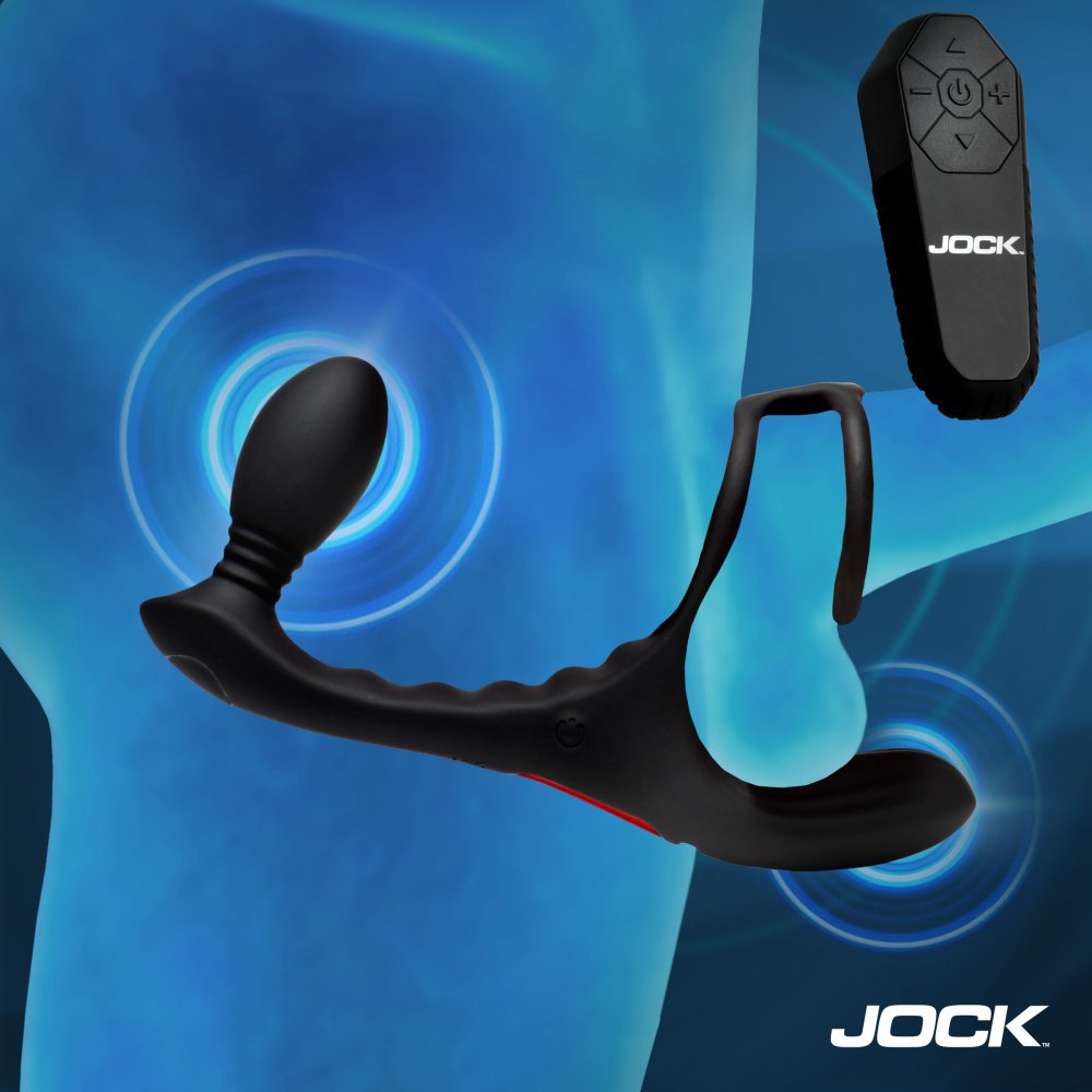 Triple Rush Vibrating C-Ring and Anal Plug w/ Remote - image 1