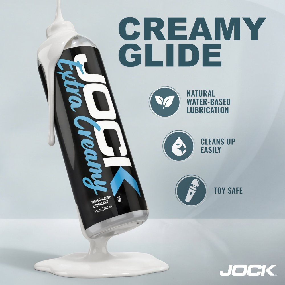 JOCK Extra Creamy Water Based Lubricant 8oz - image 4