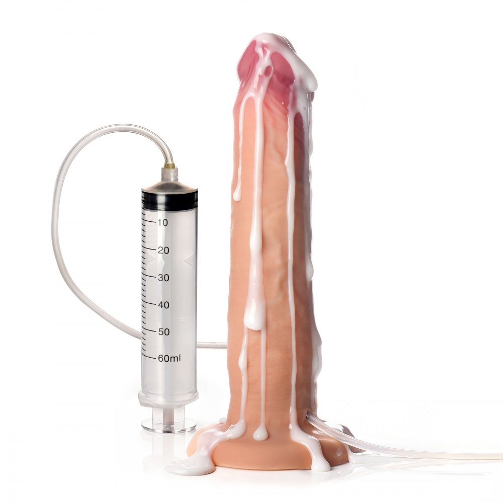 9.75" Ejaculating Silicone Dildo - image 5
