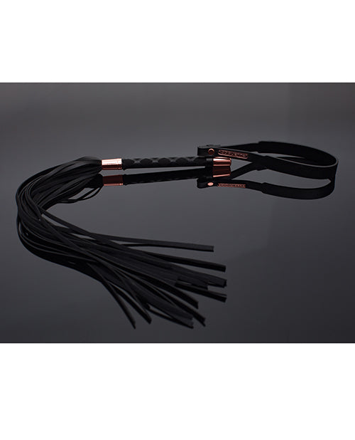 Pleasure Collection Matte Finish Whip - Black/Rose Gold by Coquette Pleasure Collection
