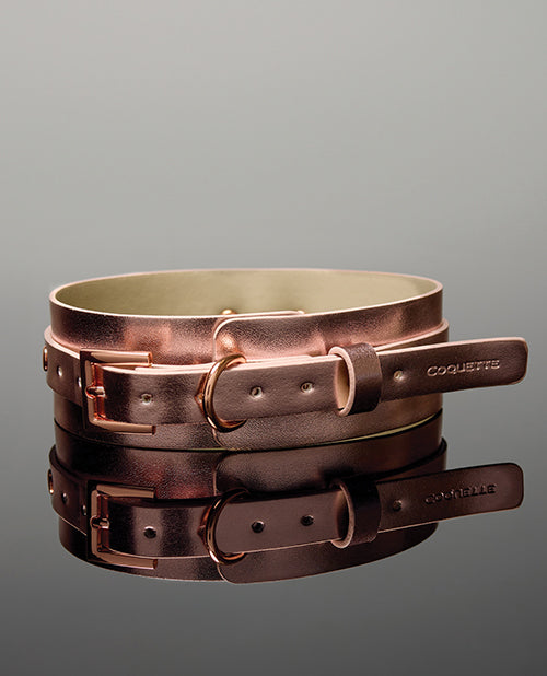 Pleasure Collection Adjustable Collar - Rose Gold by Coquette Pleasure Collection