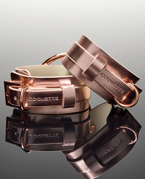 Pleasure Collection Adjustable Handcuffs - Rose Gold by Coquette Pleasure Collection