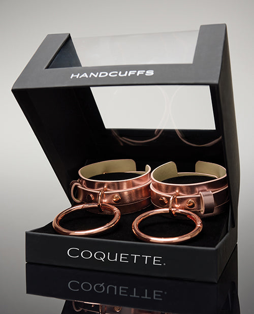 Pleasure Collection Adjustable Handcuffs - Rose Gold by Coquette Pleasure Collection