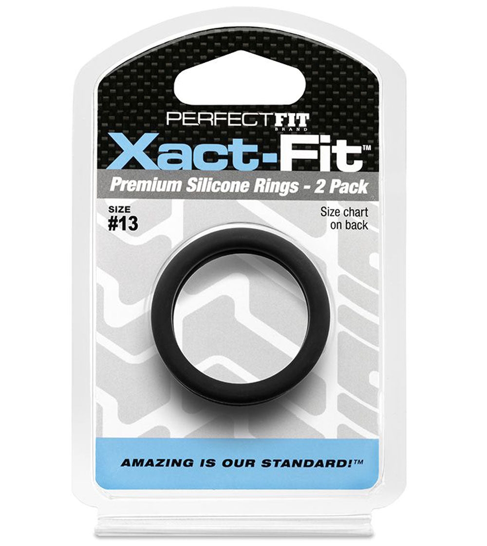 Perfect Fit Xact-Fit Cock Rings, Size #13 — 2-Pack - PF-CR76B