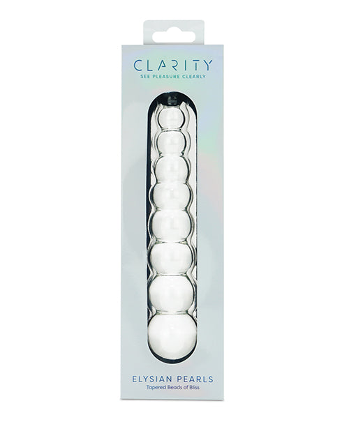 Clarity Glass Dildo - Elysian Pearls by Clarity