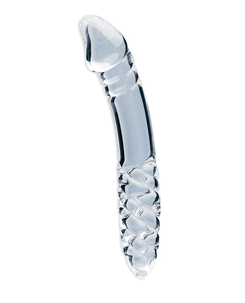 Clarity Celestial Desire Double-Ended Glass Dildo, 7.4 in