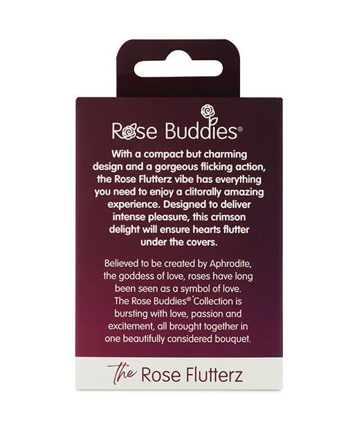 Creative Conceptions Rose Flutterz Clitoral Vibrator — Red