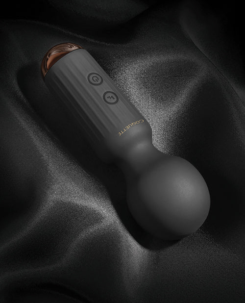 Coquette Small Wonder Mini Wand, Black/Rose Gold