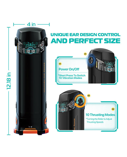 The Titan Thrusting & Vibrating Masturbator by CyberSkin