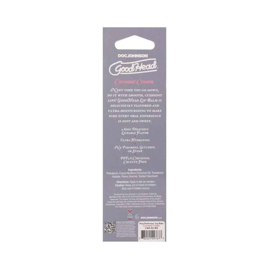 Goodhead - Pout Perfection - Lip Balm - Coconut Cream - 0.50oz