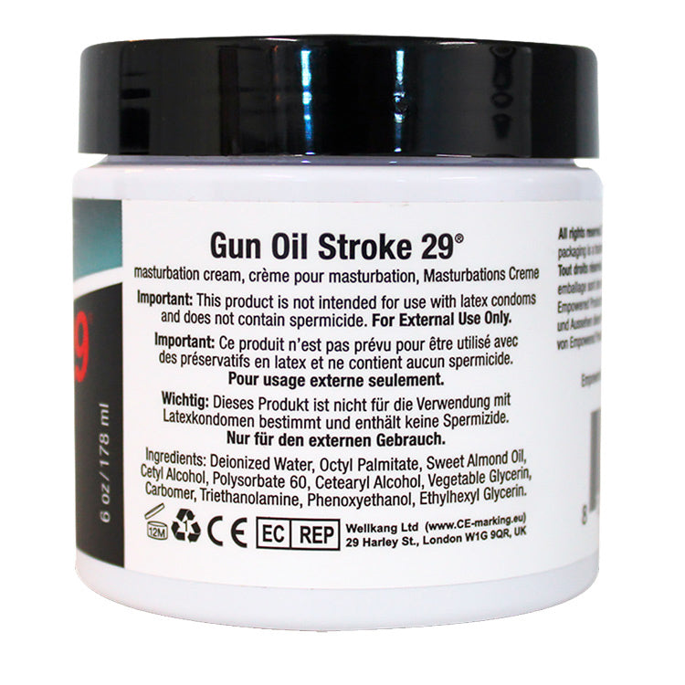 Gun Oil Stroke 29 6 Oz 178ml Jar Masturbation Cream