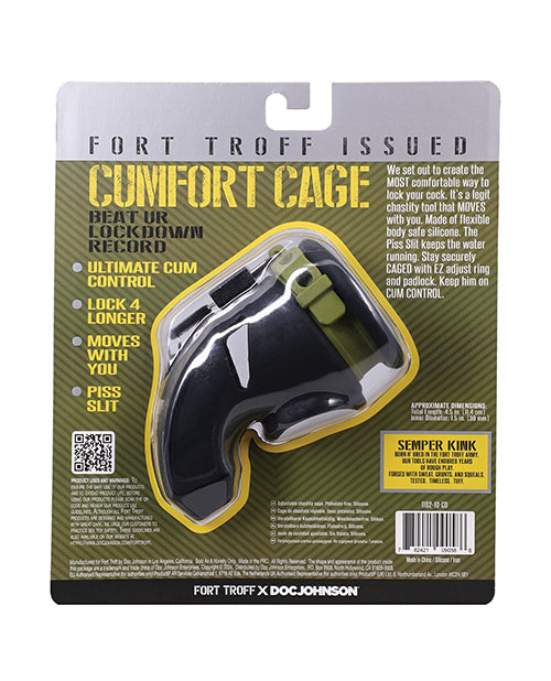 Fort Troff CUMfort Cage Chastity Cage - Black by Fort Troff