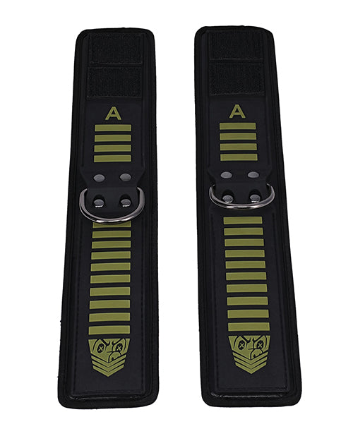 Fort Troff Tactical Ankle Cuffs - Black/Green by Fort Troff