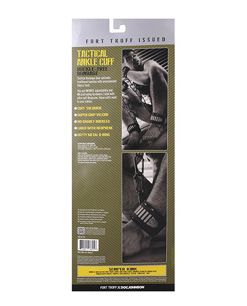 Fort Troff Tactical Ankle Cuffs - Black/Green by Fort Troff