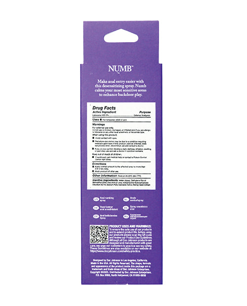 Intimate Enhancements Anal Numbing Spray (Lidocaine HCl 2.0%)