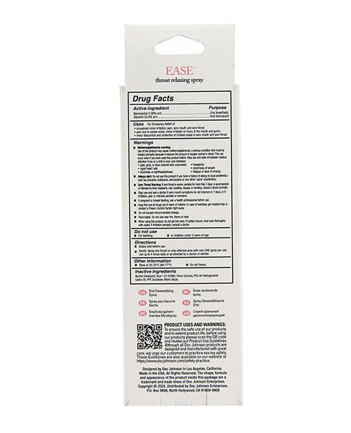 Intimate Enhancements Ease Throat Relaxing Spray - Cotton Candy, 2 oz