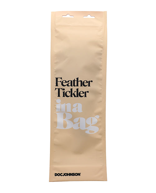 In A Bag Compact Feather Tickler — Black, 7.75 in