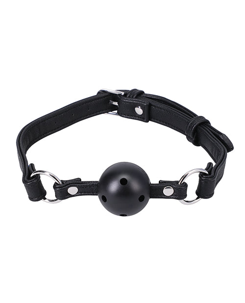 In A Bag Ball Gag — Black Vegan Leather, Locking Buckle