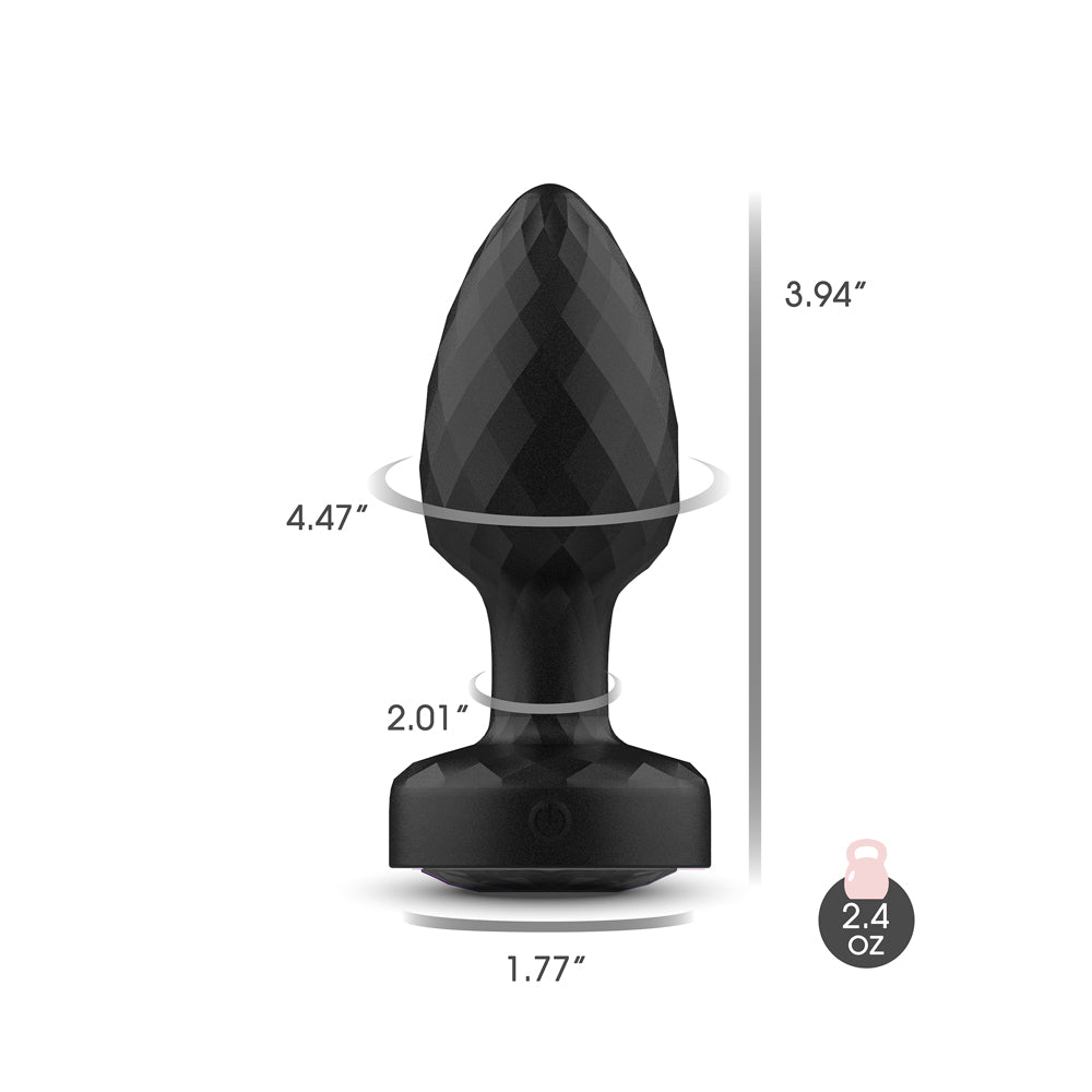 Viben Twila Light-Up Rotating Vibrating Anal Plug with Remote - VB-CC9160