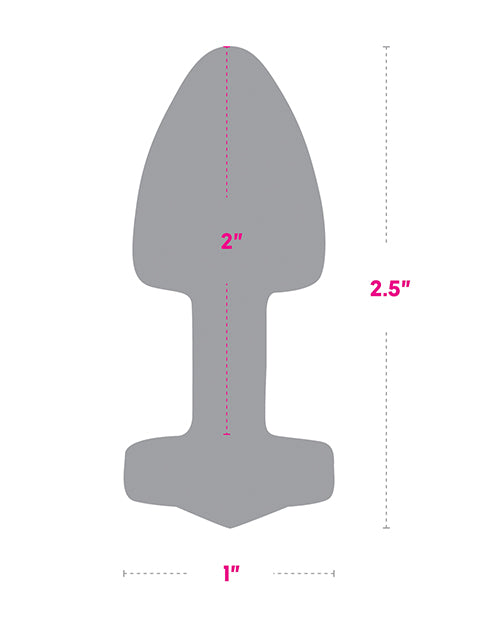 Gemsations Metal Butt Plug — Bling Bling Gold, 2.04 in