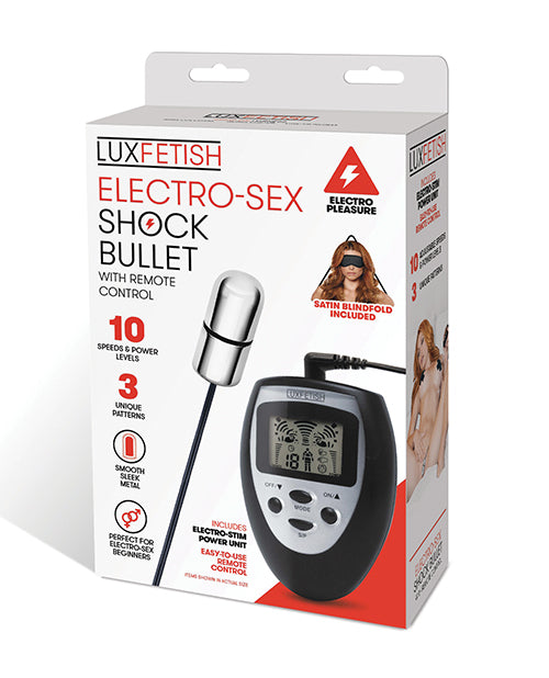 Lux Fetish Electro Sex Shock Bullet w/Remote by Lux Fetish