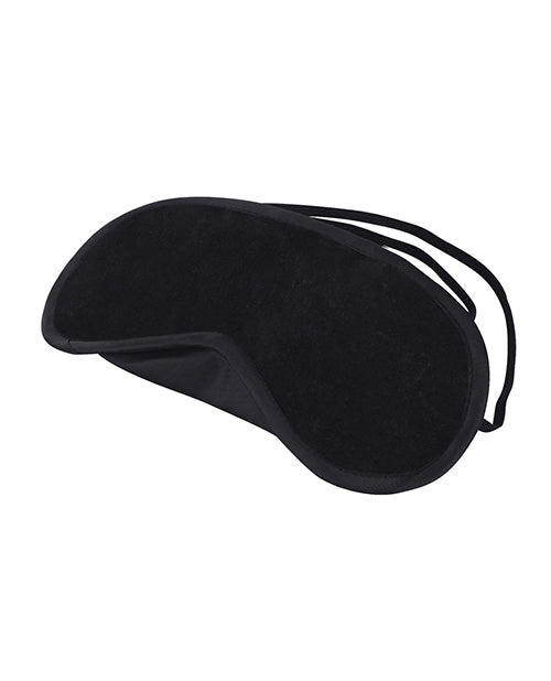 Lux Peek-A-Boo Love Mask Blindfold — Black