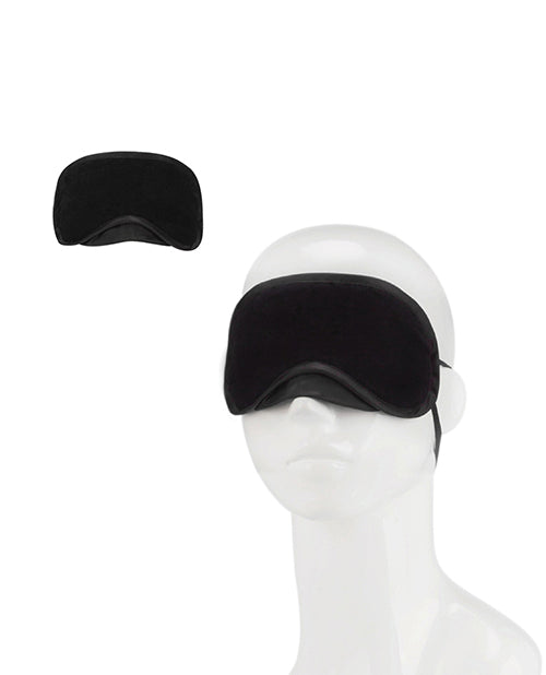 Lux Peek-A-Boo Love Mask Blindfold — Black