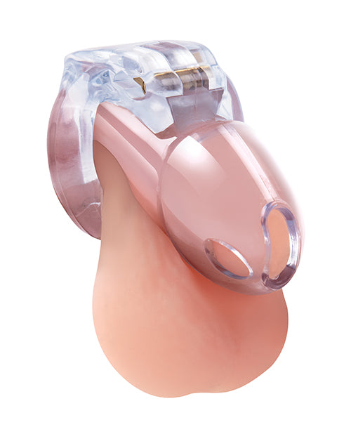 Lockmaster 3.5" Side Lock See Thru Chastity Cage - Clear by Lockmaster